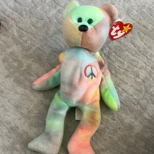 peace the beanie baby
